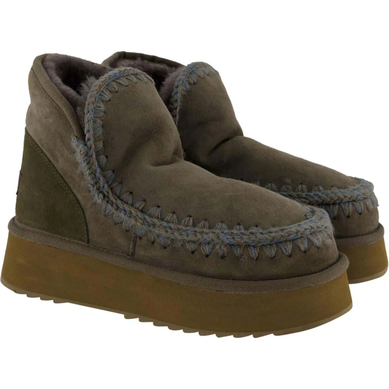 Mou Stiefel Dames Mini Eskimo Platform Boot grün(Image 4)