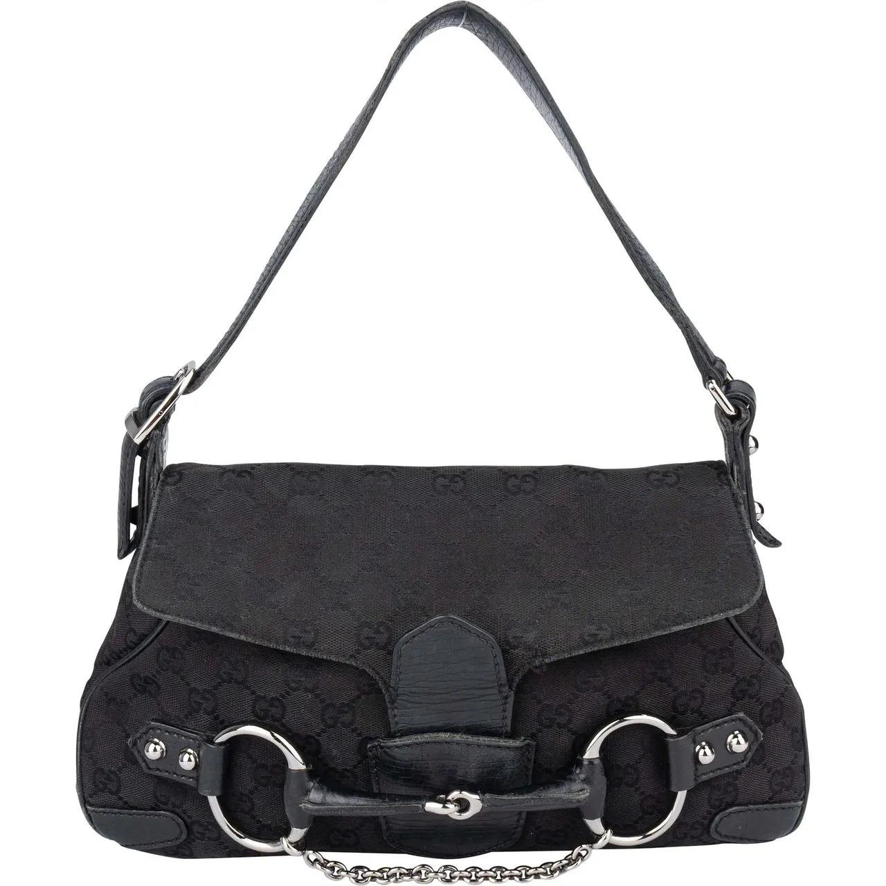 Gucci Crossbody Bags - Gucci GG Monogram Horsebit Handbag - Gr. unisize - in Bunt - für Damen