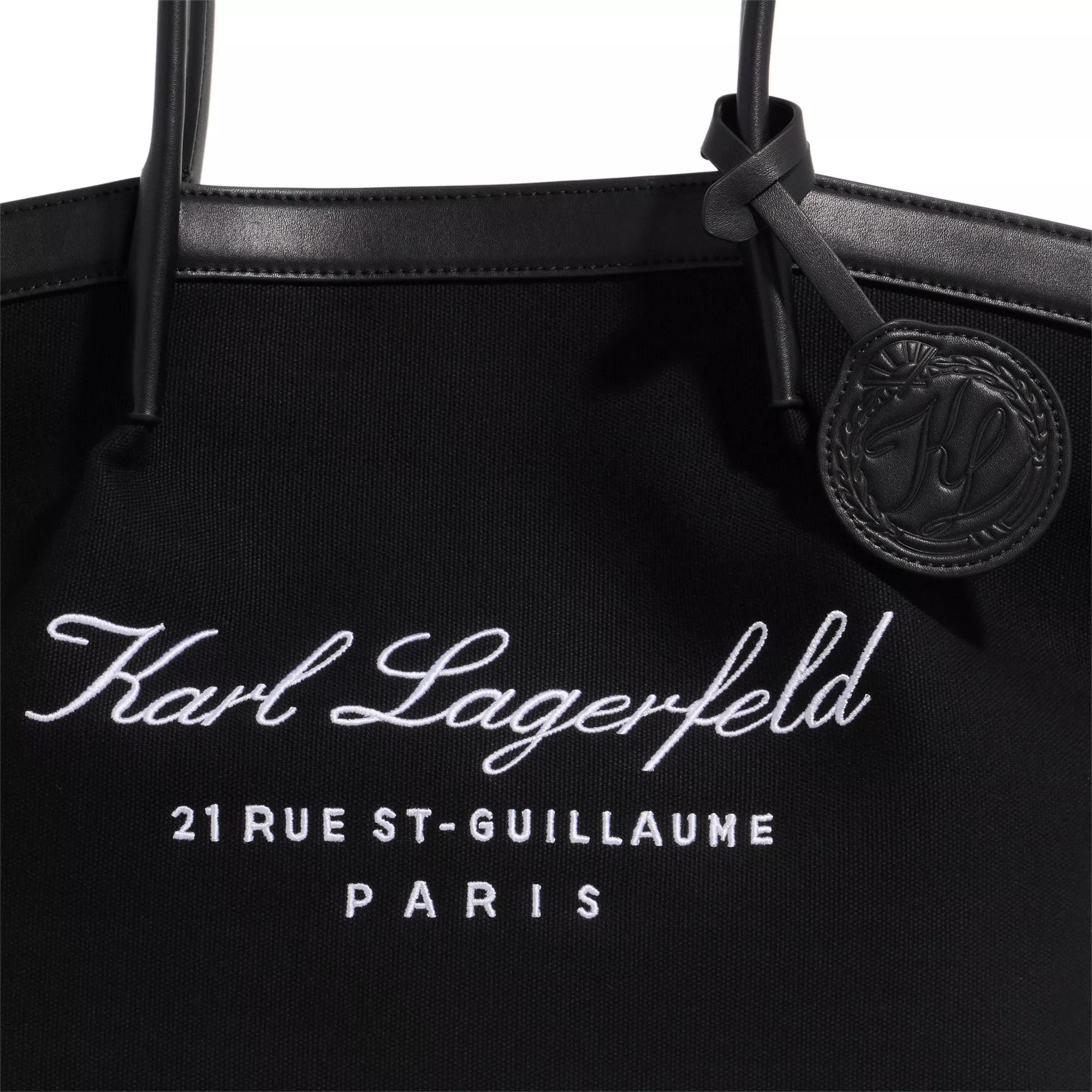 Karl Lagerfeld Shoppers Hotel Karl Md Tote Canvas in zwart