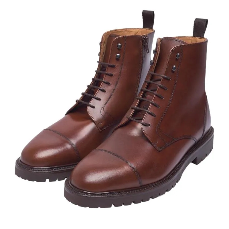 Henry Stevens Laarzen Schnürboots Jones CDB3 mittel-braun(Image 2)
