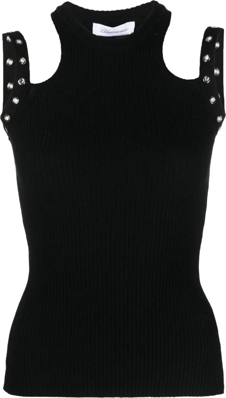 Blumarine - Top Black - Größe S - schwarz