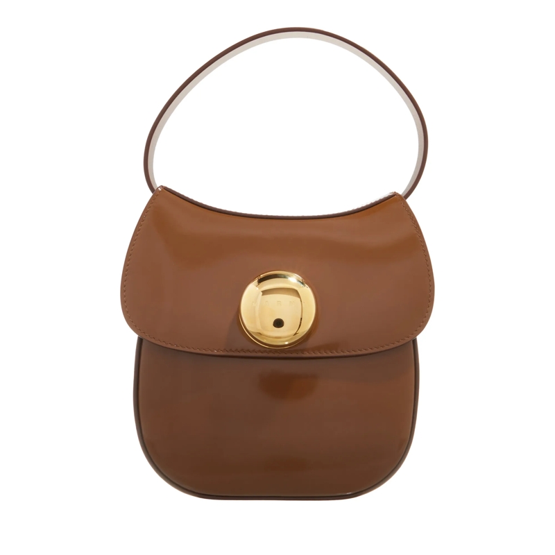 Marni Crossbody Bag Saddle Bag Maroon