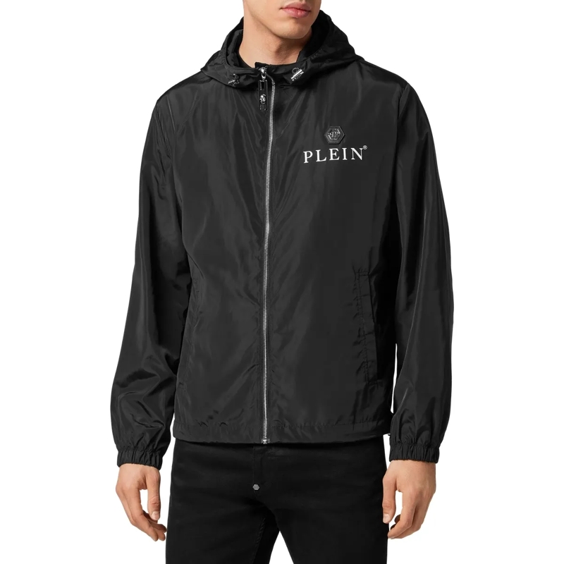 Philipp Plein Lederjacke Jacke Hexagon schwarz(Image 3)