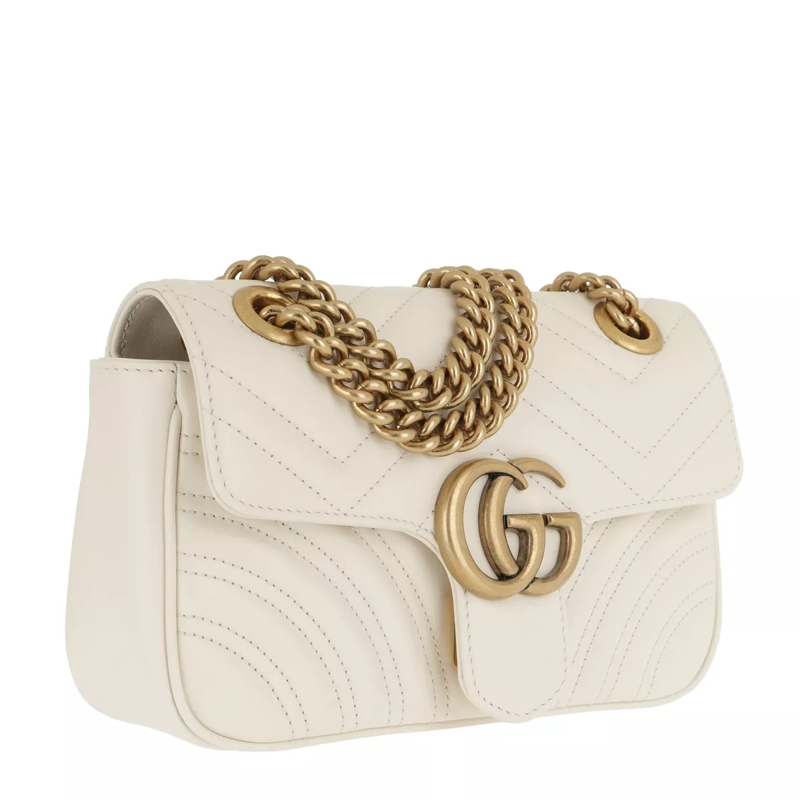 Gucci Crossbody Bag GG Marmont 2.0 Shoulder Bag Leather White(Image 3)