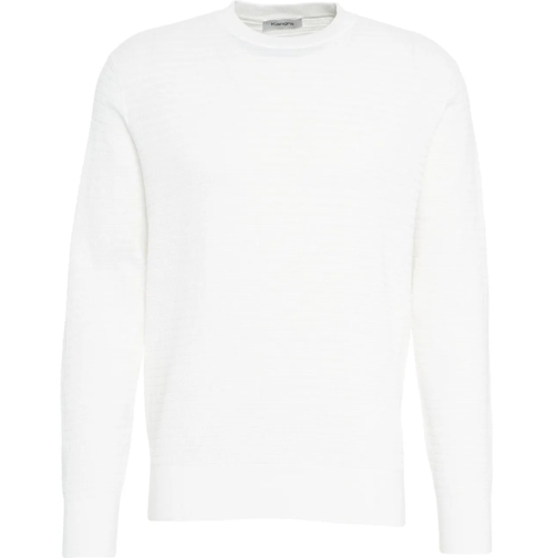 Kangra Sweatshirts Textured knit sweater weiß