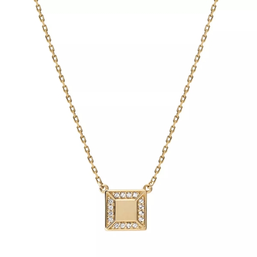 Miansai Aria Pendant Necklace Vermeil Polished Gold/White Sapphire Korte Halsketting