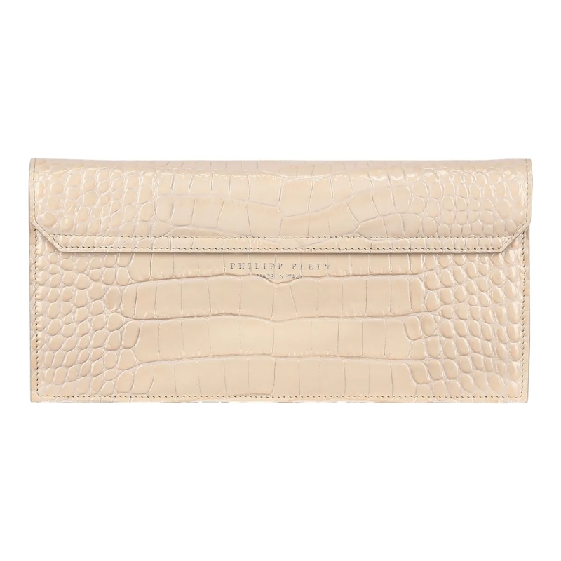 Philipp Plein Crossbody Bag Henkel Tasche Gothic Plein Crocco Geprägt beige(Image 2)