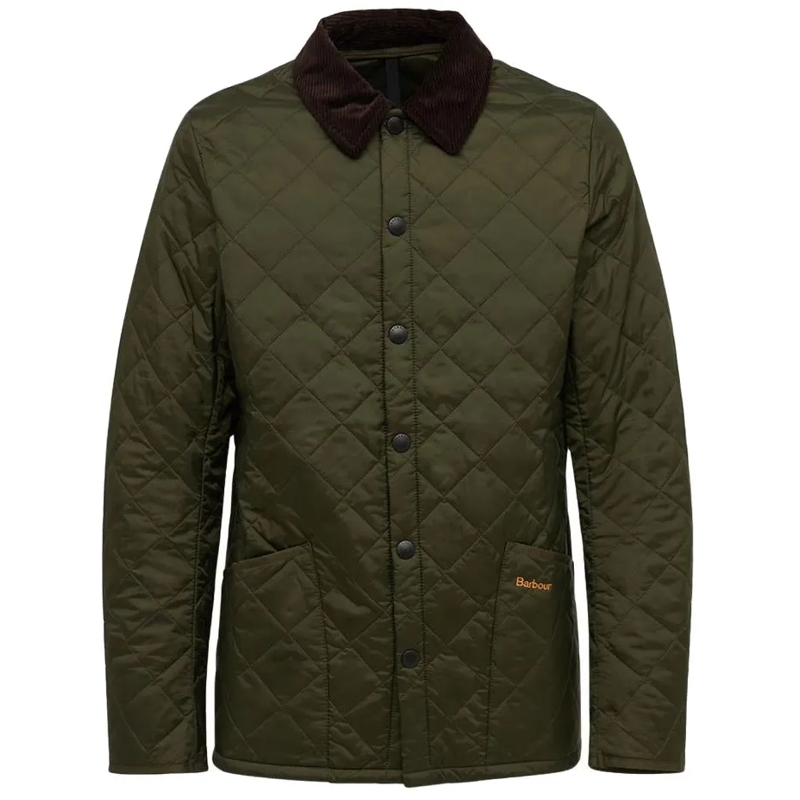 Barbour Daunenjacke Heritage Liddesdale Quilted Jacket With Corduroy C Black
