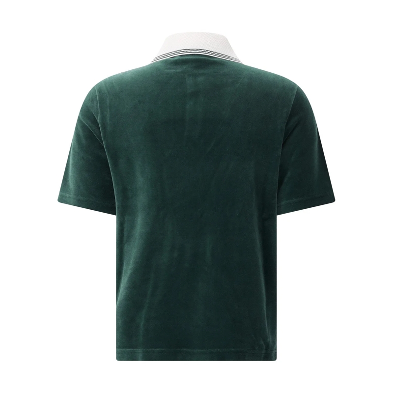 Casablanca Poloshirt Poloshirt aus Baumwoll-Mix grün