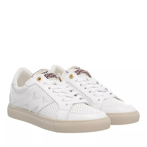 Zadig & Voltaire Zv1747 Punched Smooth Ca Blanc Low-Top Sneaker