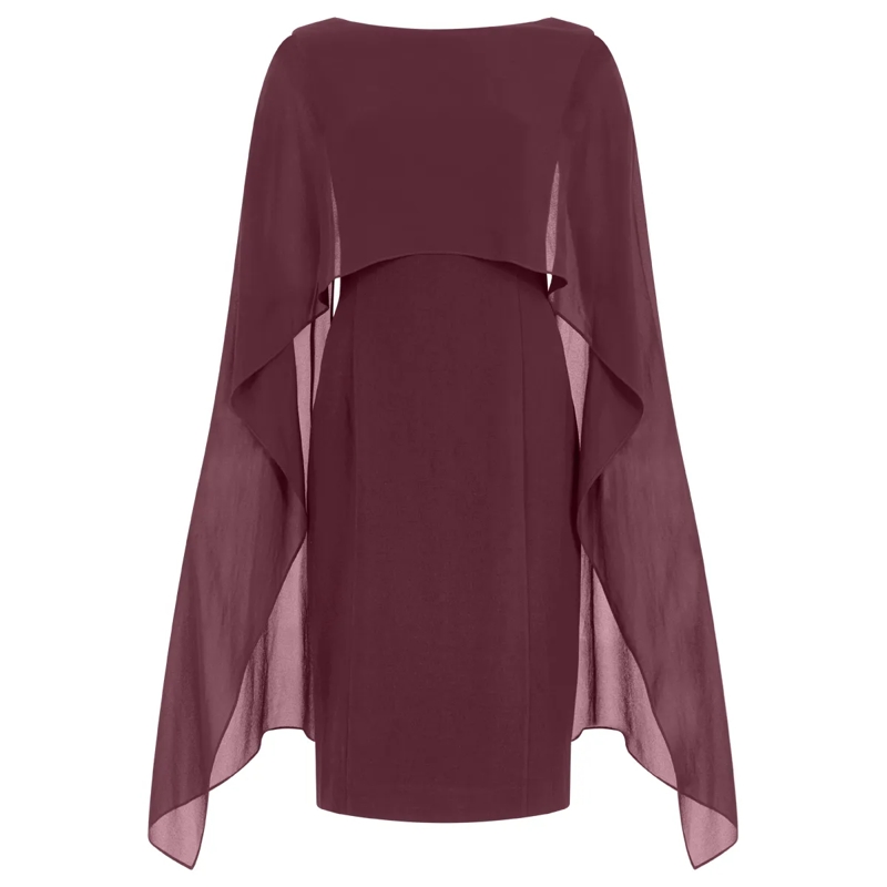 Apart Abendkleid Kleid mit Chiffonstola rot