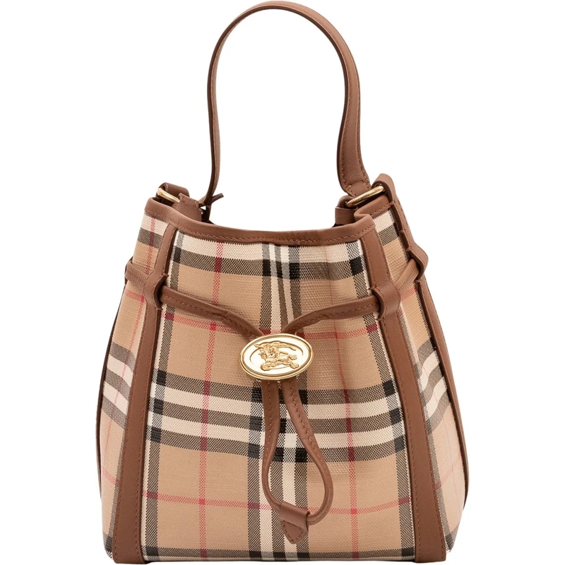 Burberry Schultertasche Borsa Bucket Drawstring beige