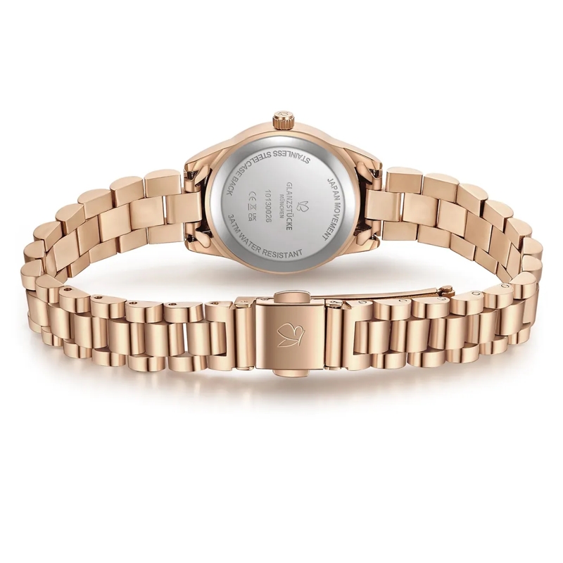 Glanzstücke München Automatikuhr Damen Armbanduhr Edelstahl rosegold(Image 5)