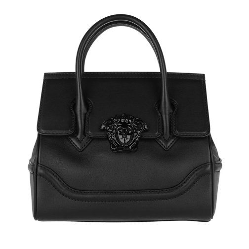 Versace Top Handle Bag Vitello Black/Light Gold Rymlig shoppingväska