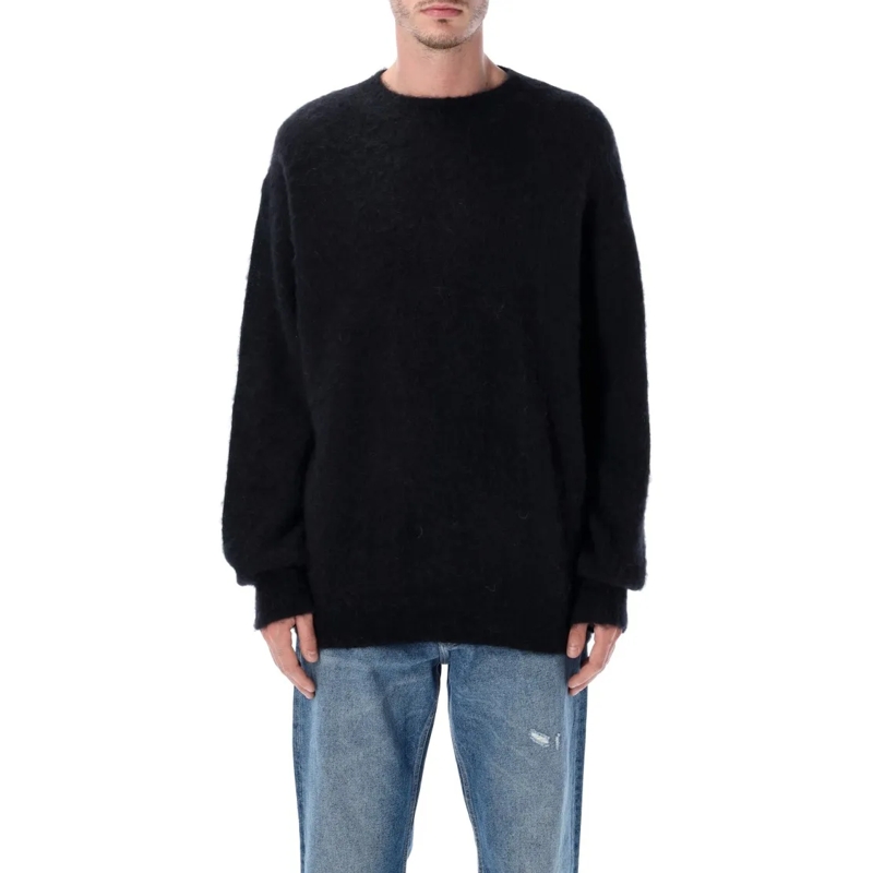 Rold Skov Pullover Alpaca-Mohair Round-Neck Sweater Black