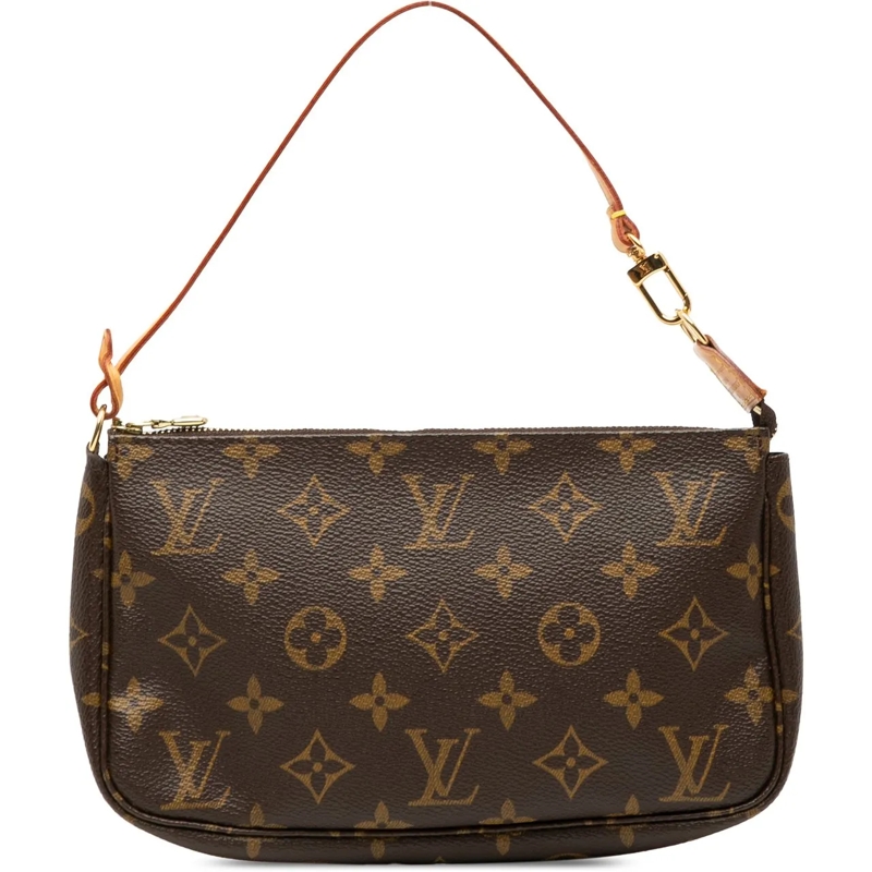 Louis Vuitton Schultertasche Monogram Pochette Accessoires braun
