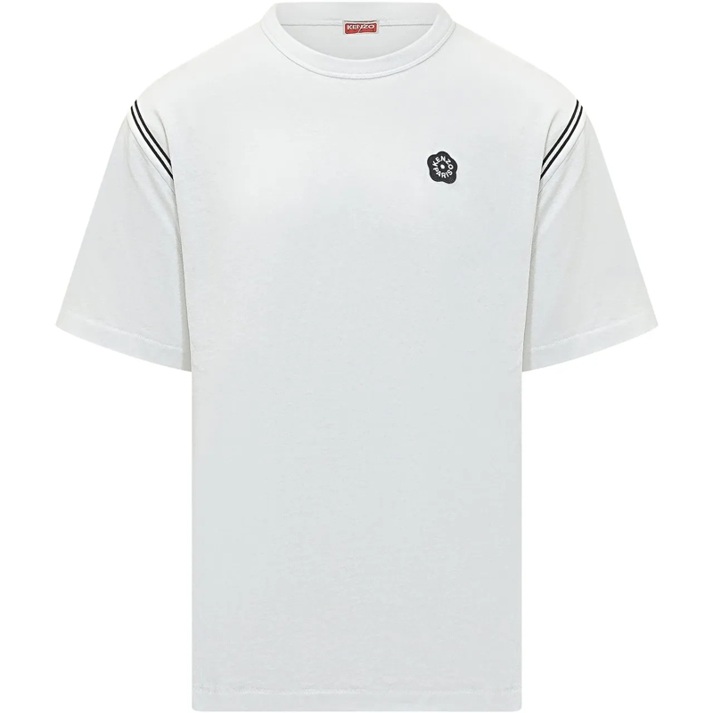 Kenzo T-Shirt T-shirt a Maniche Corte con Stampa weiß