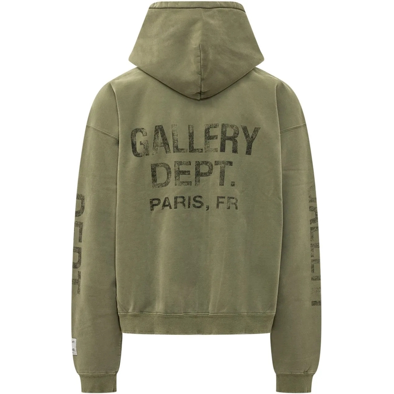 Gallery Dept.  Felpa con Cappuccio e Zip grün(Image 2)