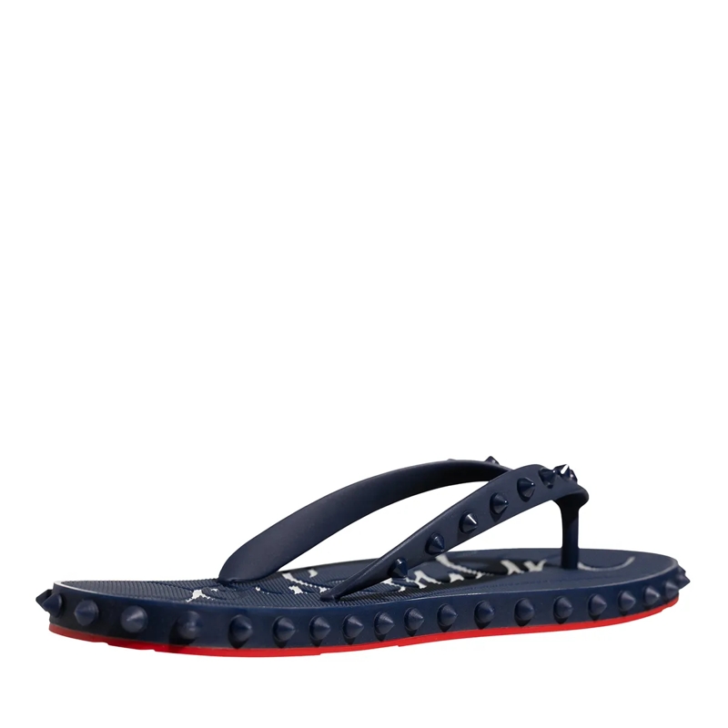 Christian Louboutin Flip Flops Super Loubi Blue(Image 4)