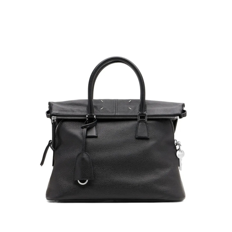 Maison Margiela Schultertasche Pebbled Calf Leather Shoulder Bag Black