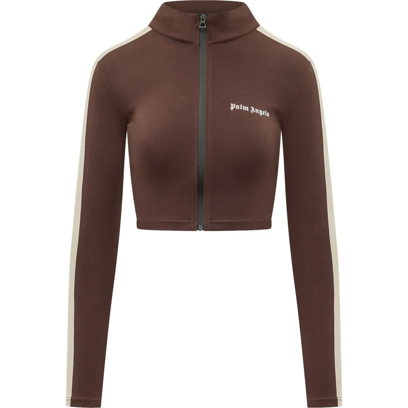 Palm Angels Übergangsjacke Giacca Logo Training braun