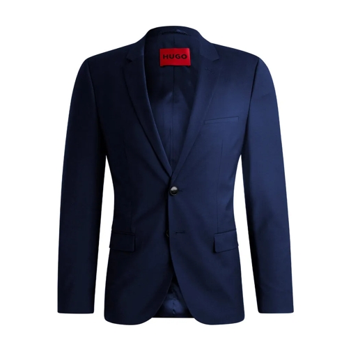 Hugo Slim Fit Sakko aus Woll-Mix Blau 