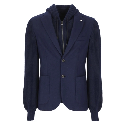 Lubiam Blazer Blue Wool Jacket Blue