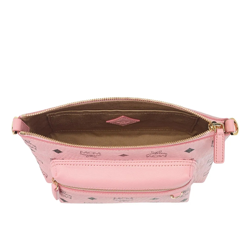 MCM Crossbody Bag Aren Vi Crossbody Sml Pz Soft Pink(Image 7)