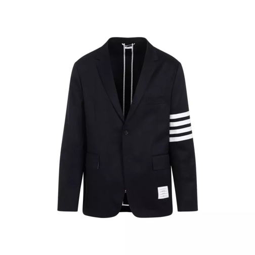 Thom Browne Unconstructed Navy Cotton Classic Jacket Blue 