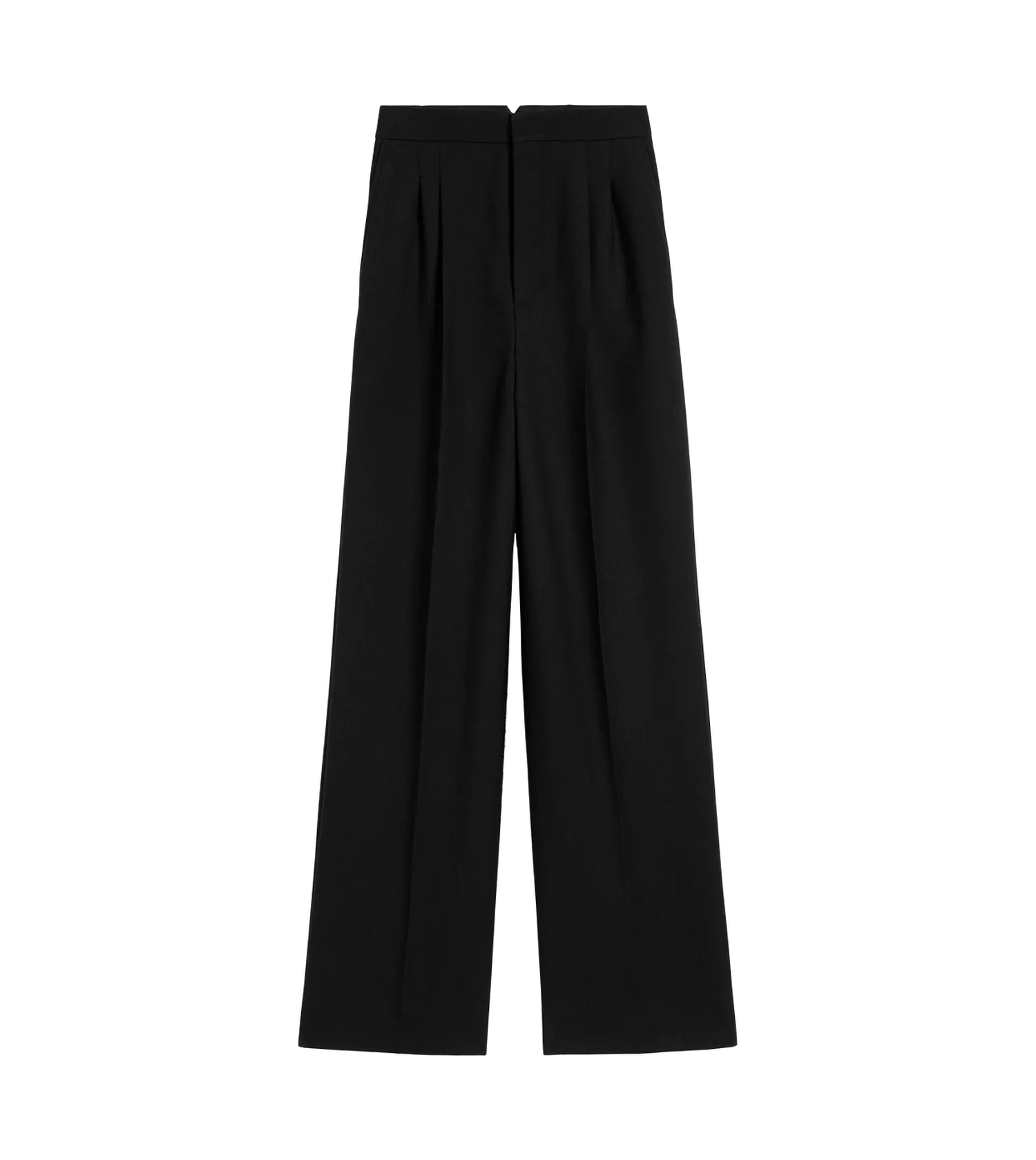 AMI Paris - Weite Hose aus weicher Wollgabardine - Größe 38 - schwarz