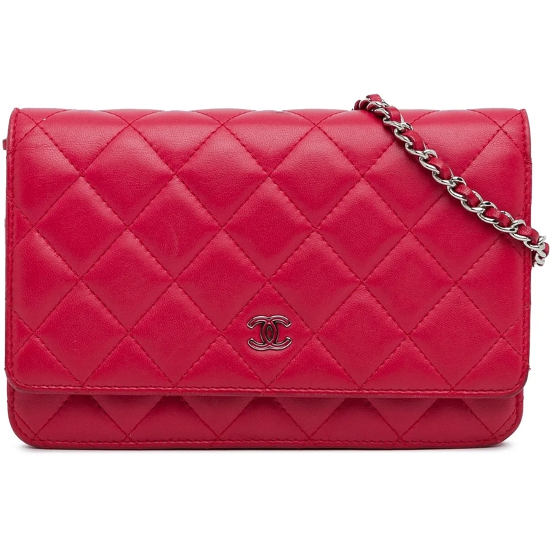 Chanel Sac à bandoulière Classic Lambskin Wallet on Chain rose