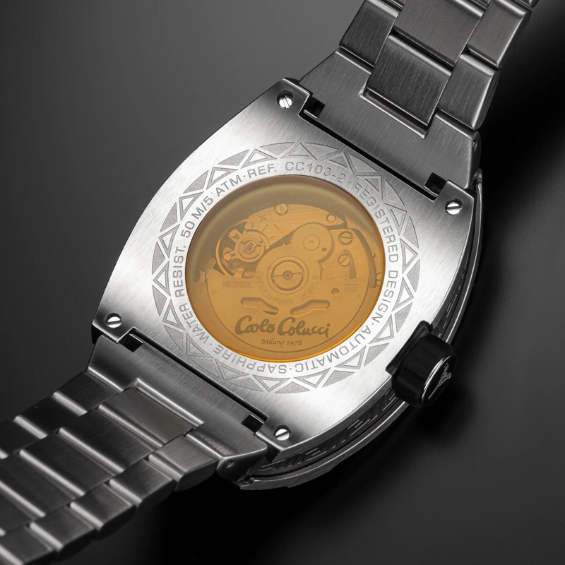 Carlo Colucci Automatikuhr Automatikuhr CC100 . silber(Image 7)