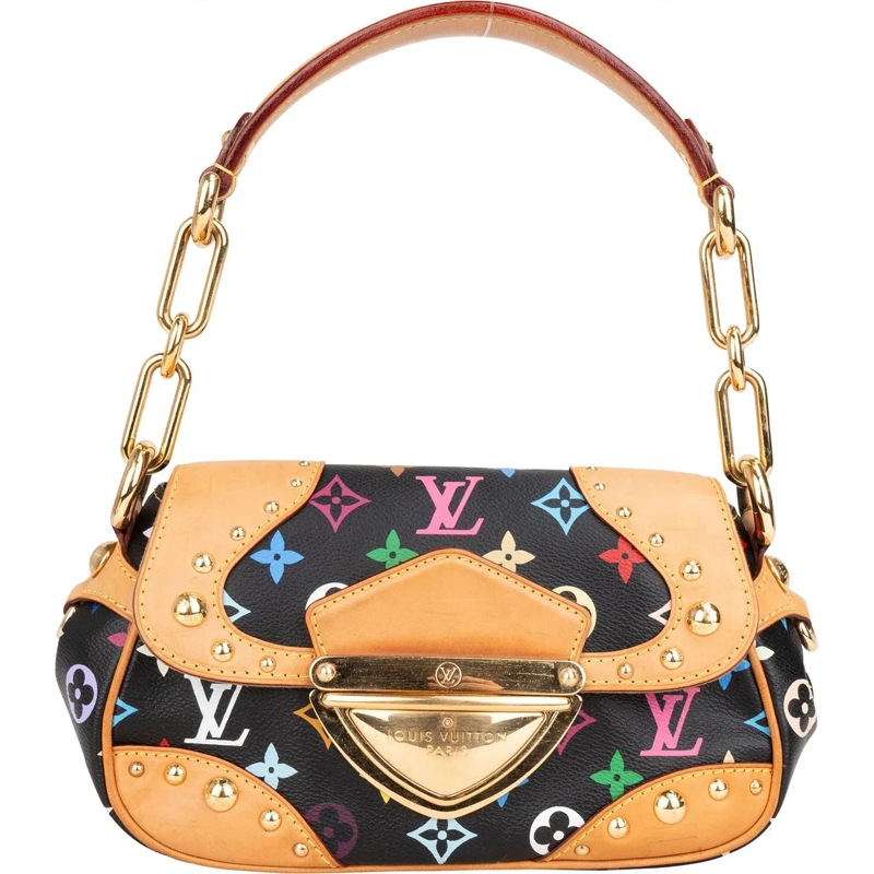 Louis Vuitton Schultertasche Louis Vuittan Murakami Multicolor Marilyn Handbag schwarz