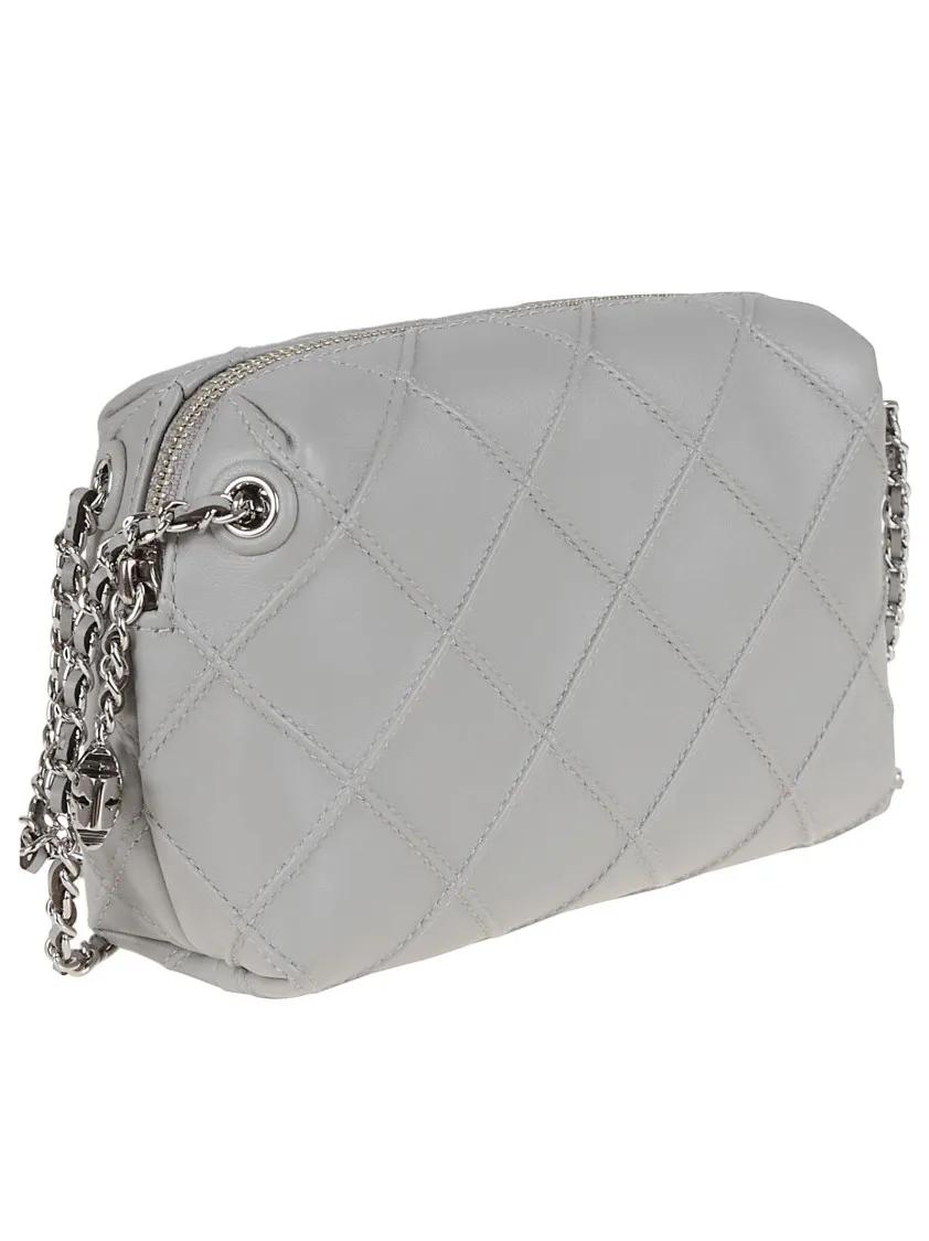 TORY BURCH Hobo bags Fleming Small Crossbody Bag in grijs
