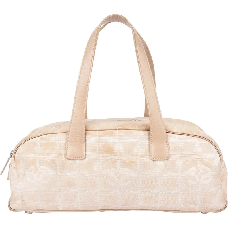 Chanel Sac à bandoulière Chanel Travel Line Monogram Handbag beige