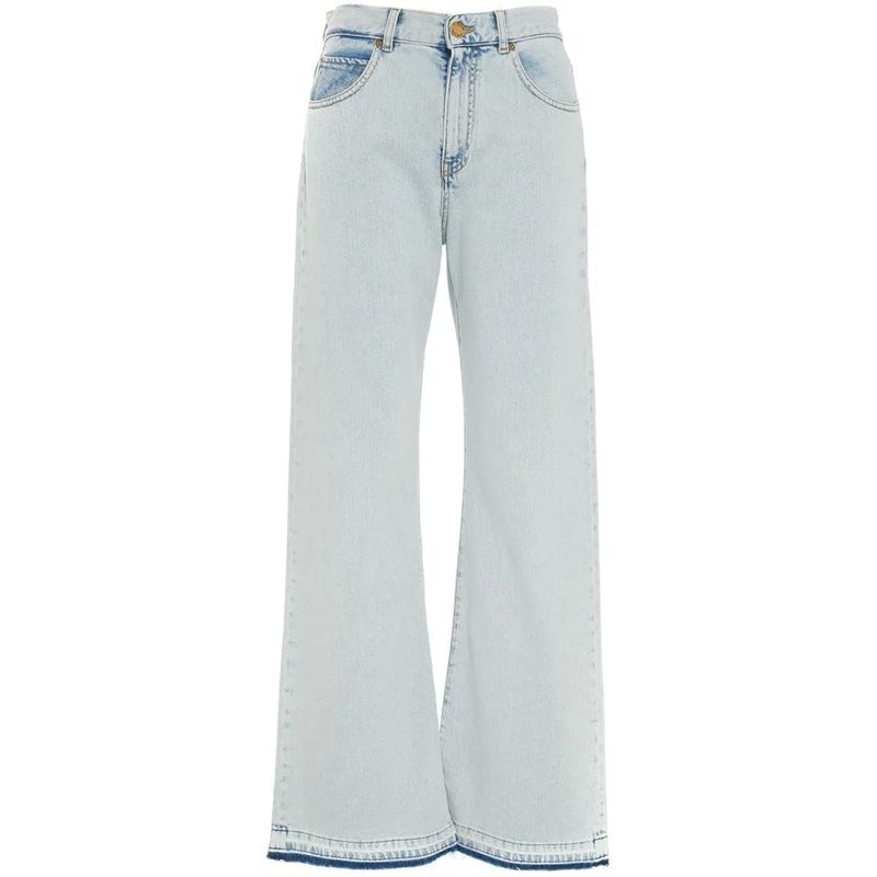 Pinko Jeans à jambe droite Jeans Moonwash weiß