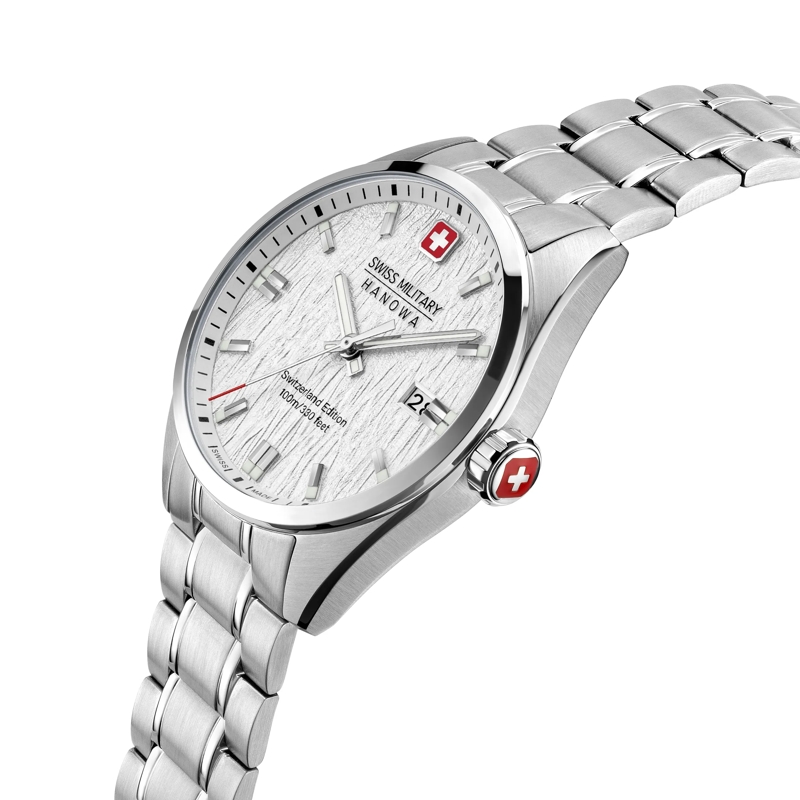 Swiss Military Hanowa Quarzuhr Quarzuhr Helvetica silber(Image 2)