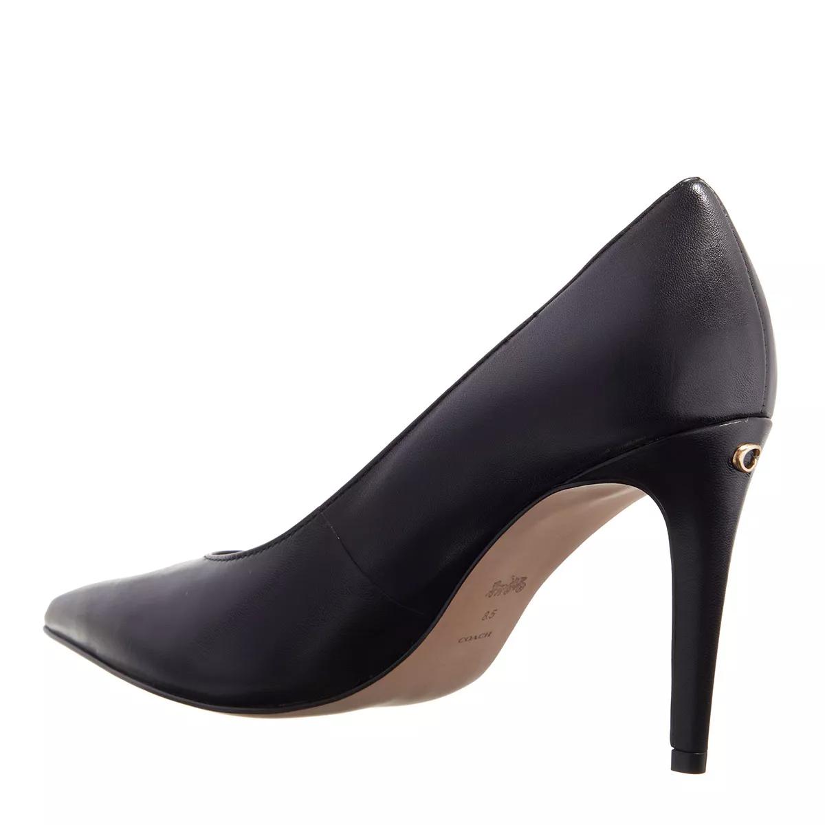 Coach black high store heels