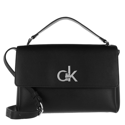 Calvin Klein Medium Flap Crossbody Bag Black Crossbody Bag