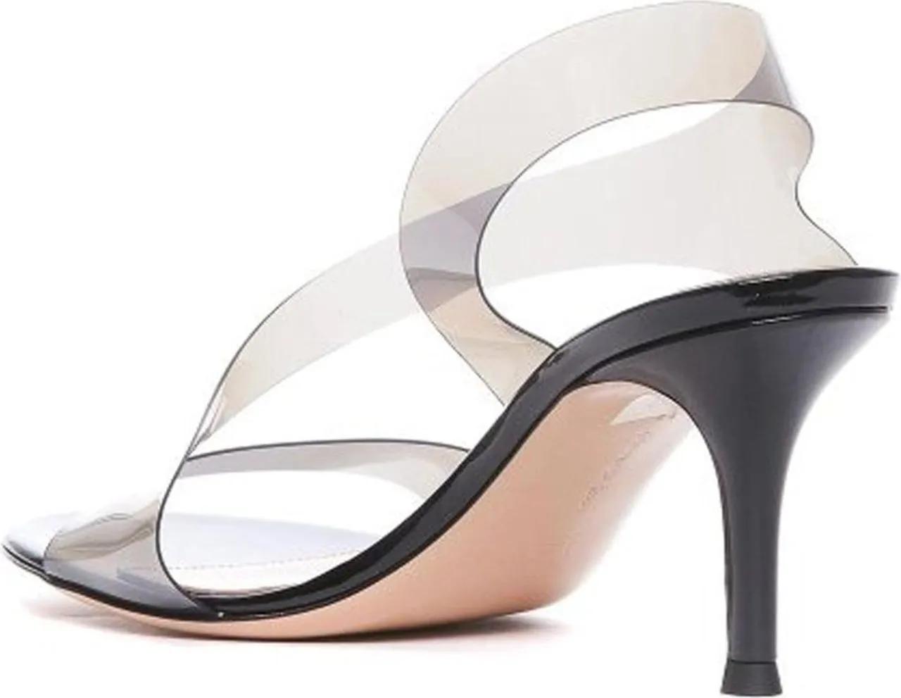 Thumbnail - Gianvito Rossi Sandalen - Almond Toe Sandals With Covered Heel - Gr. 37 (EU) - in Rosa - für Damen
