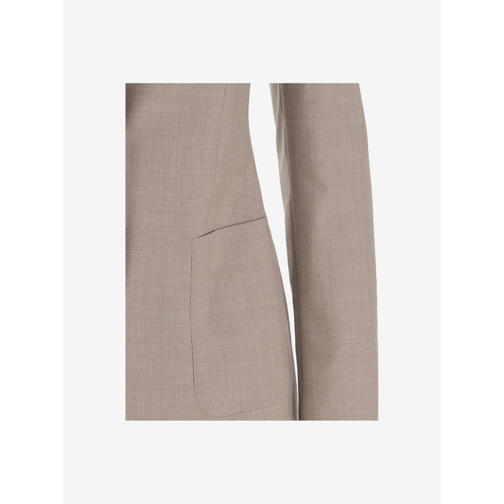 Tagliatore Blazer Virgin Wool Jacket Neutrals (Image 3)