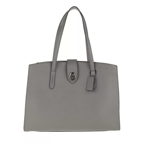 Coach Turnlock Charlie Carryall Heather Grey Tote