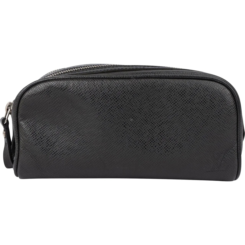 Louis Vuitton Tote Louis Vuitton Noir Taiga Leather Toiletry Bag schwarz