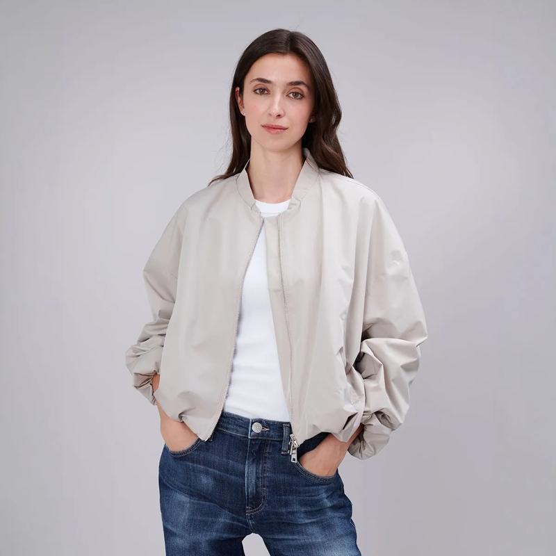 True Religion Daunenjacke - Lange Ärmel- Kastenförmiger Schnitt- Verstellb beige(Image 6)