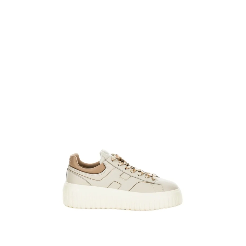 Hogan Lage-top sneaker H-Stripes Allacciato H Lissata Neutrals