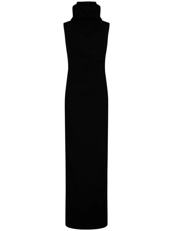 Mônot Long Black Dress Black Robes Maxi