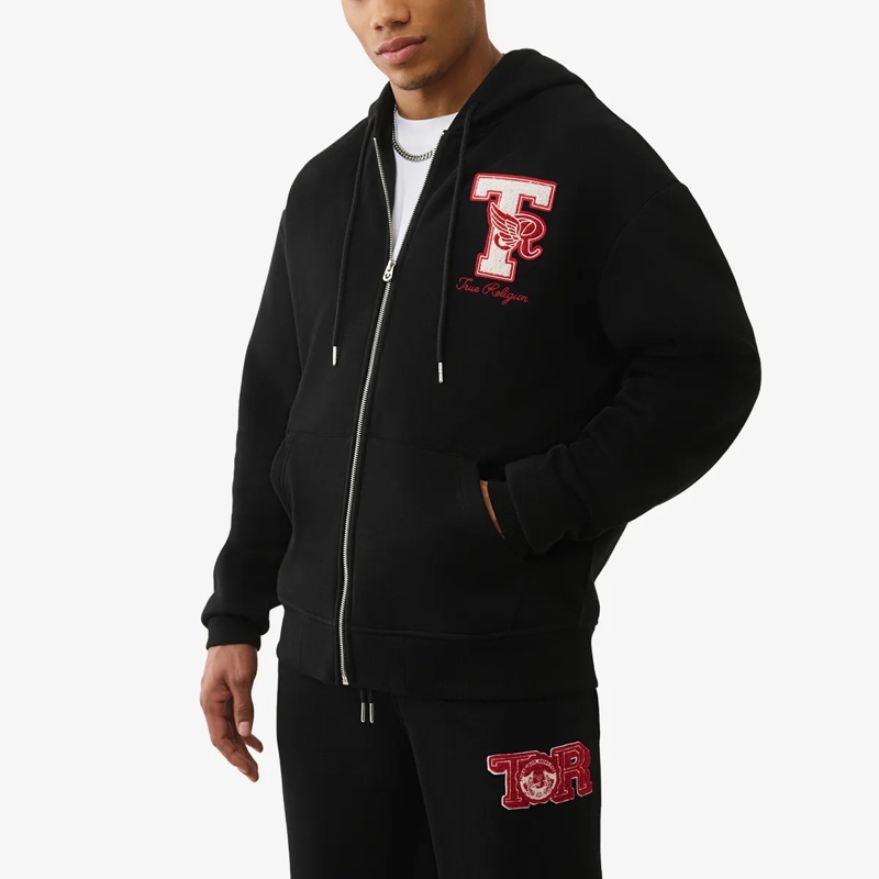 True Religion  Zip-Hoodie WORLD TOUR CHAMPS schwarz(Image 3)