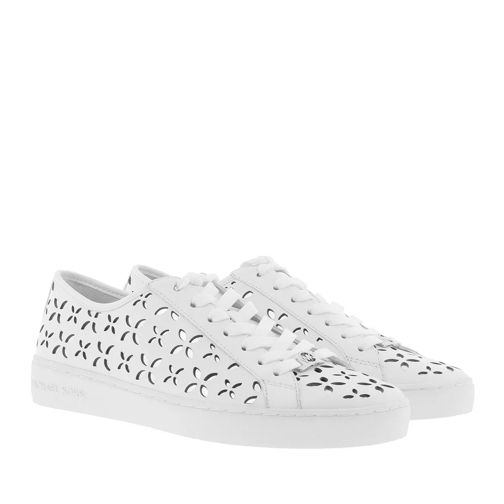 MICHAEL Michael Kors Keaton Sneaker Lasered Leather Optic White/Silver Low-Top Sneaker
