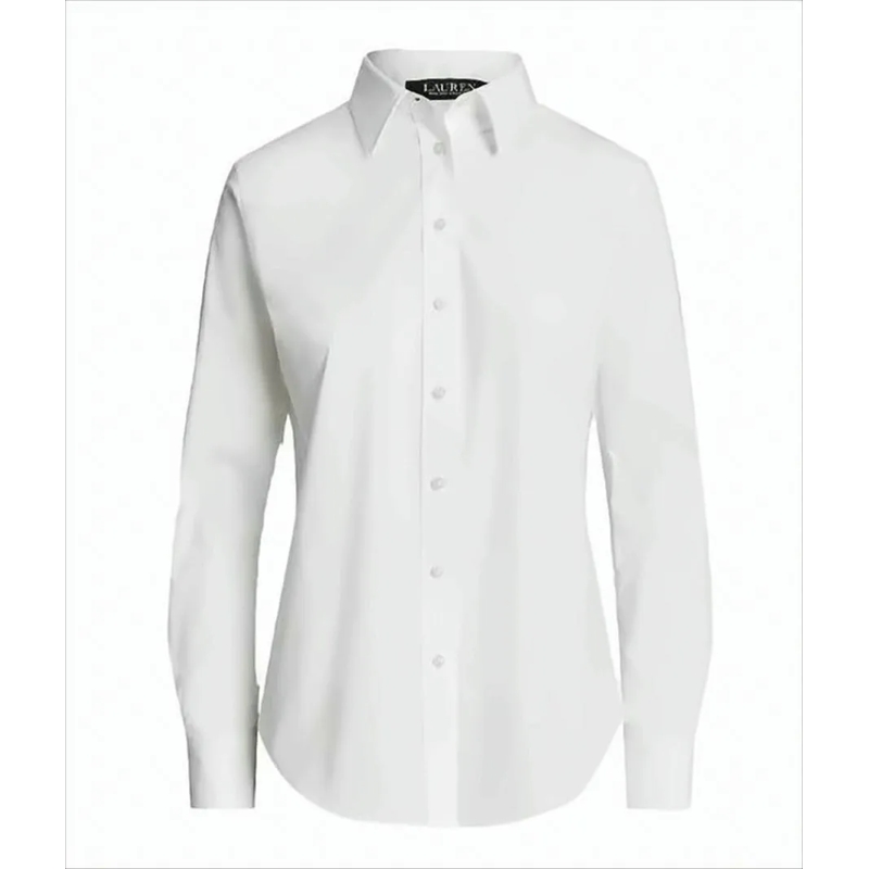 Polo Ralph Lauren Overhemd Crisp White Long-Sleeved Shirt White