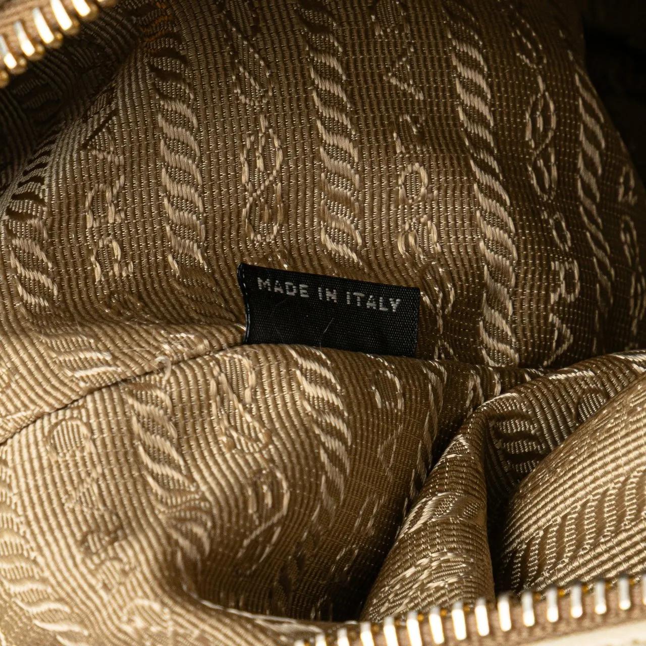 Thumbnail - Prada Hobo Bags - Canvas Canapa Logo Shoulder Bag - Gr. unisize - in Braun - für Damen